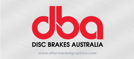 DBA Disc Brakes Australia Decals - Pair (2 pieces)